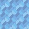 Simple geometric blue raindrop seamless pattern