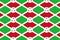 Simple geometric pattern in the colors of the national flag of Burundi