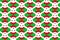 Simple geometric pattern in the colors of the national flag of Burundi