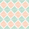 Simple geometric pattern. Mint, beige and white colors. Vintage