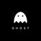 Simple ghost logo icon vector template