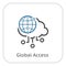 Simple Global Access Vector Icon