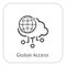 Simple Global Access Vector Icon