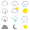 Simple Graphic Of Weather Icons