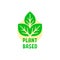 simple green plant based logo