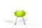 Simple green plastic chair