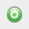 Simple Green Setting Glossy Icon Design