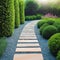 Simple Home Garden Pathway