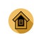 Simple house detailed vector illustration. Property developer co