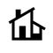 Simple housing icon home developer logo vector art