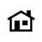 Simple housing icon home developer logo vector art