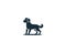 Simple Hunting Dog Logo Icon Design