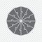 Simple icon dodecagon puzzle in gray. Simple icon dodecagon puzzle of the twelve elements. Flat design.
