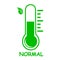 Simple icon, Liquid Thermometer, normal