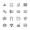 Simple icon set casino, gambling and card games. Contains such symbols diller, player, dice, cards, suit, chips, money