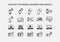 Simple icon set for mobile payment and electronic payment.