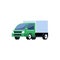 Simple illustration cargo car vector. Transportation illustration