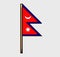 Simple Image of Unique Flag of Nepal