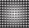 Simple industrial perforated surface pattern template. Carbon, m