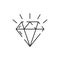 Simple Jewelry Related Vector Line Icon. Earrings, Body Cross, Engagement Ring and more. Gold, diamond, luxury, fashion