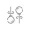 Simple Jewelry Related Vector Line Icon. Earrings, Body Cross, Engagement Ring and more. Gold, diamond, luxury, fashion