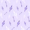 Simple Lavender Flower Vector Seamless Pattern Design