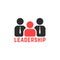 Simple leadership logo like team work