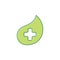 Simple leaf natural cure plus medical logo