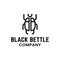 Simple Letter Initial BB for Black Beetle Logo Design