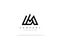 Simple Letter MA or AM Logo Design