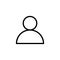 A simple line avatar Profile Icon design