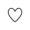 A simple line Heart Icon design