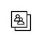 A simple line Networking Document Icon