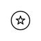 A simple line Star Icon vector design
