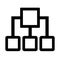 Simple and linear circuit in the form of squares. Generalization, algorithm, programming