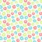 Simple little flower pattern, cute seamless vector background