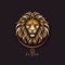 Simple luxurious Lion Logo