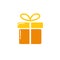 Simple Minimalist Gift box symbol icon