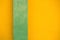 Simple Minimalist Green and Yellow Wall Abstract from Cuba