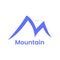Simple minimalist mountain tourism company business logo