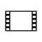 Simple minimalist movie frame symbol