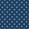 Simple minimalist vector geometric seamless pattern with small flowers, squares