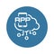 Simple Mobile Cloud APP Vector Icon