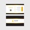 Simple modern professional creative business card design