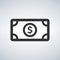 Simple Money icon. Universal cash icon. Vector Icon.