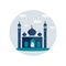 Simple mosque vector illustration for background and graphic design