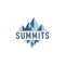 Simple mountain summit logo