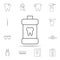 Simple Mouth rinse icon. Detailed set of dental outline line icons. Premium quality graphic design icon. One of the collection ico