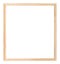 Simple narrow unpainted wooden picture frame