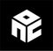 Simple nc, cn, NOC, CON, OCN initials company vector logo